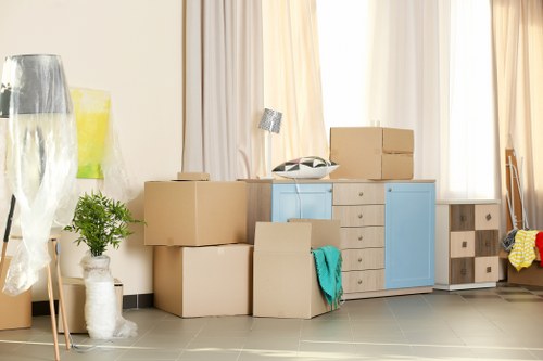 Moving van and removal service terms document concept