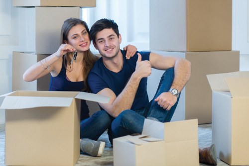 Commercial moving team planning an office relocation in Harrow