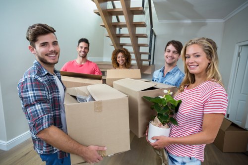 Careful loading of furniture for a move in Harrow