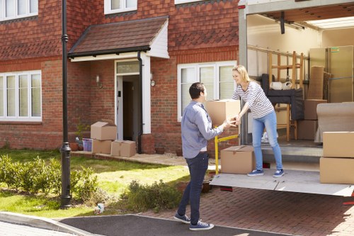 Removal team helping with a house move in Harrow