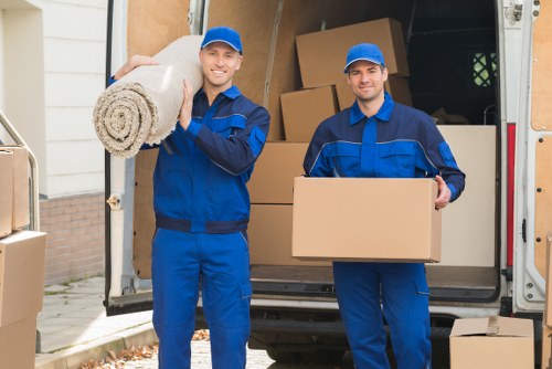 House moving team supporting a local home move in Harrow