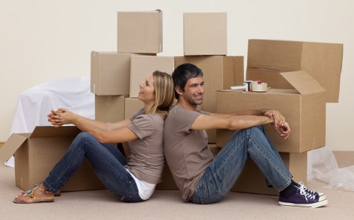 Man with van removal service helping with a home move in Harrow