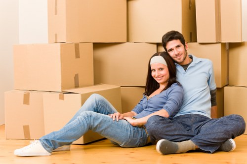 Office relocation transport using a moving van in Harrow