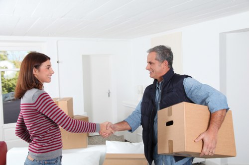 Commercial removal van transport in Harrow