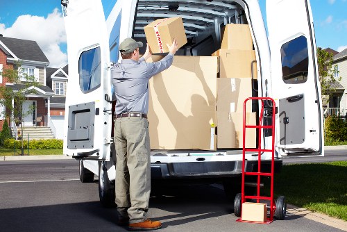 Local removals van prepared for collection in Harrow