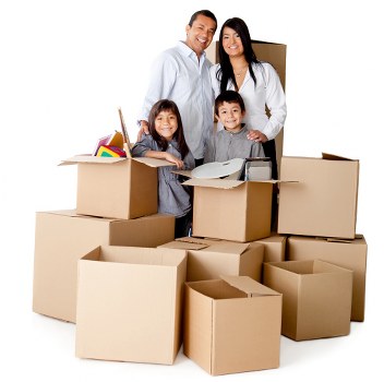 Careful unpacking and room setup in a Harrow property